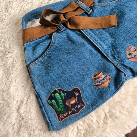 Rare Levi's Orange Tab Quirky Upcyled Cowgirl Country Western Shoulder Denim Bag - Picture 2 of 10